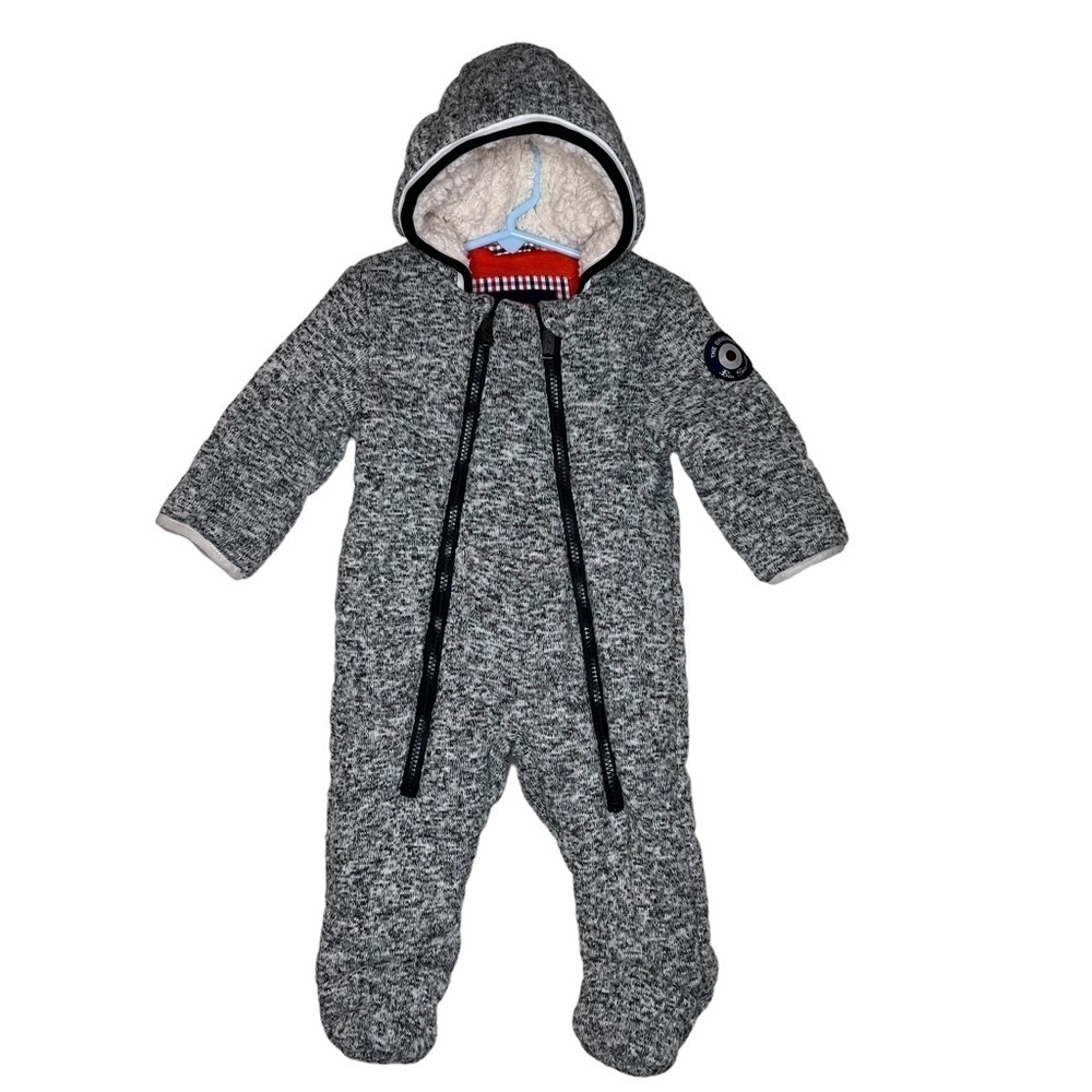 Ben Sherman Infant Snowsuit Sweater Fleece Lined Winter Pram Suit Size 6-9 Month